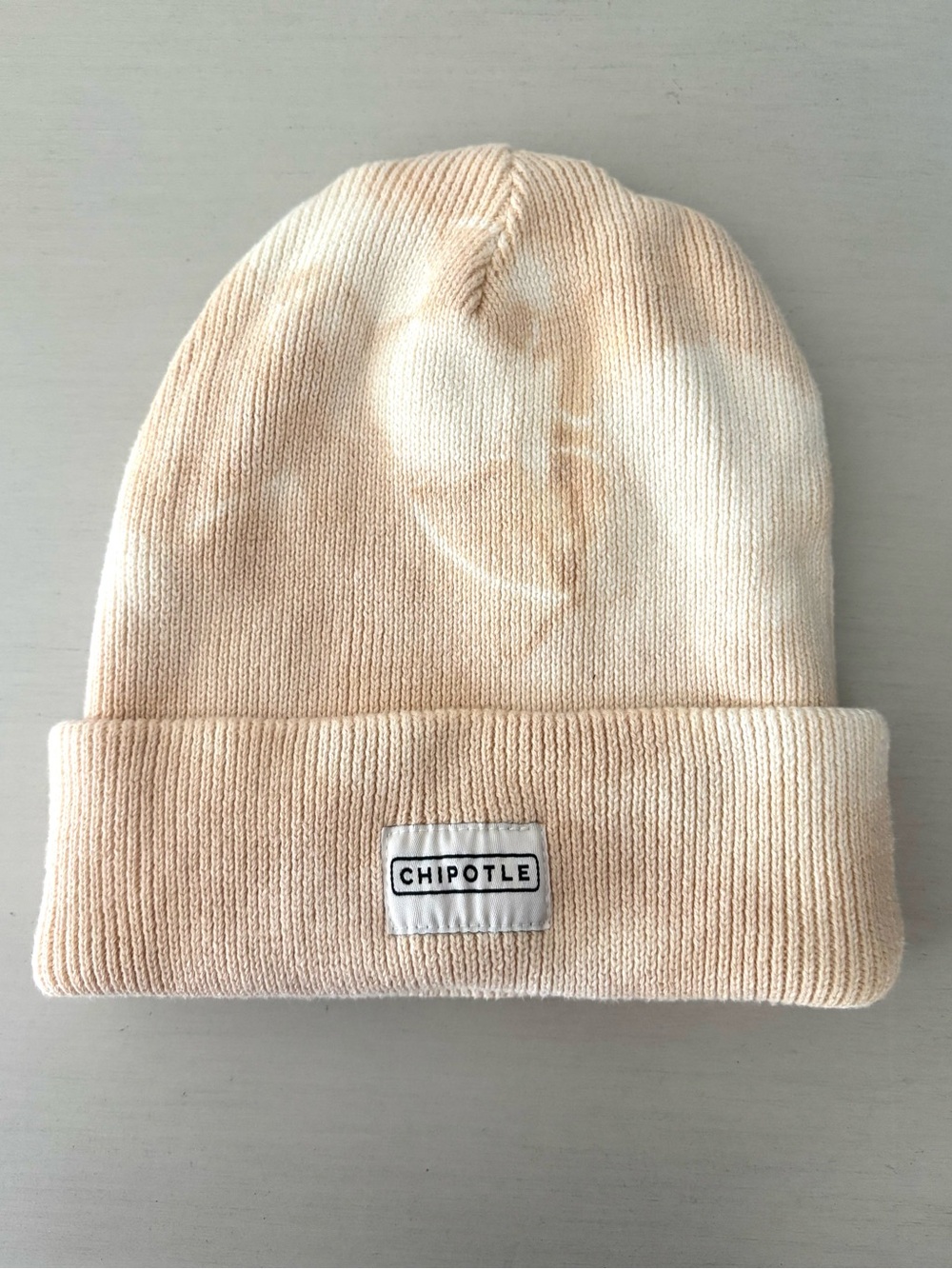 Chipotle Loomstate Organic Cotton Limited Edition Hand Tie Dyed Beanie Cream